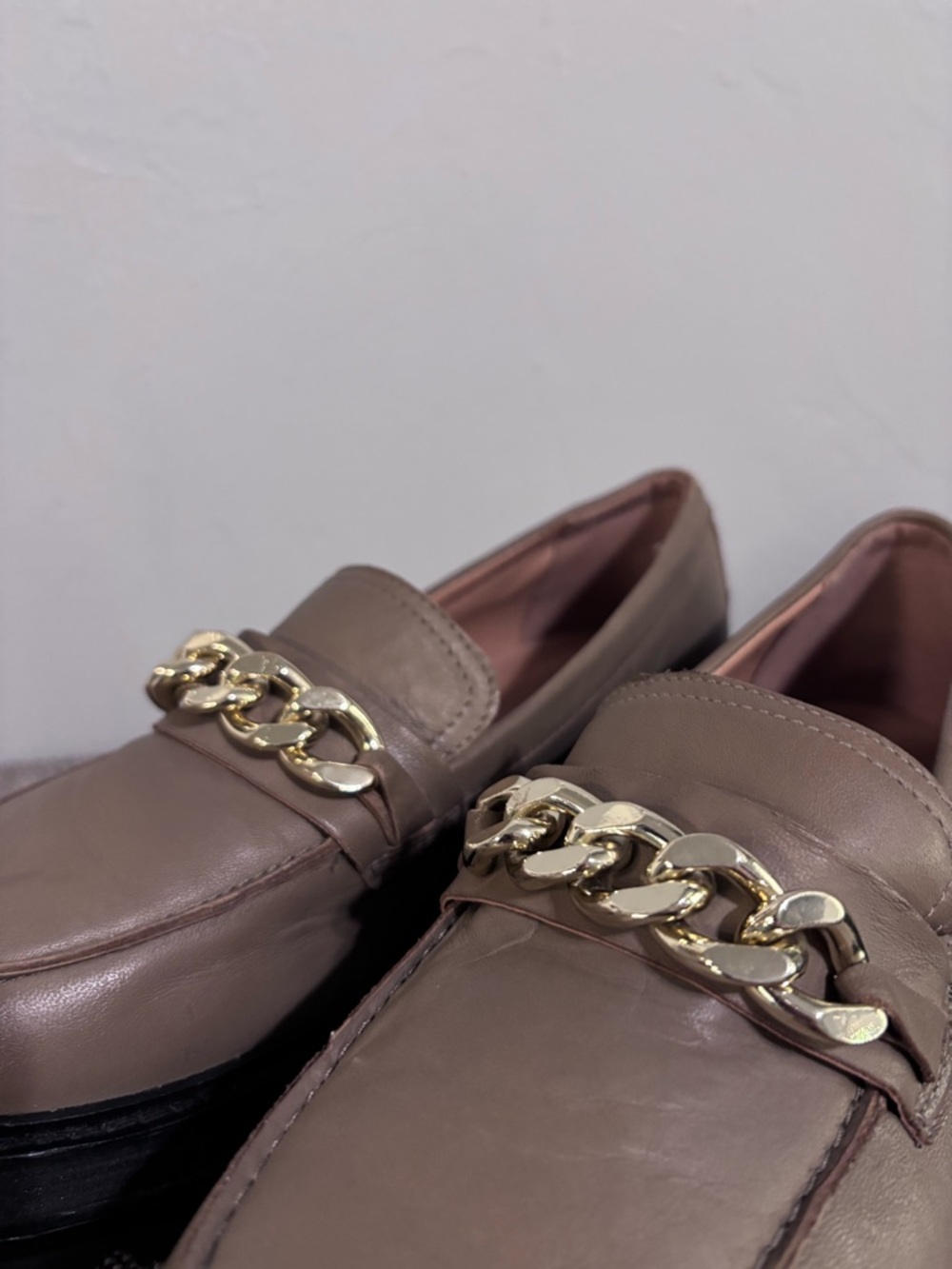 Credo Francine taupe platform loafers, leather upper, size 9, NWOT. - Picture 7 of 13